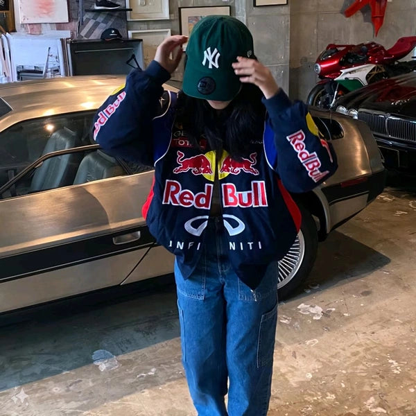 Red Bull Racing Vintage Jacket - Fully Embroidered