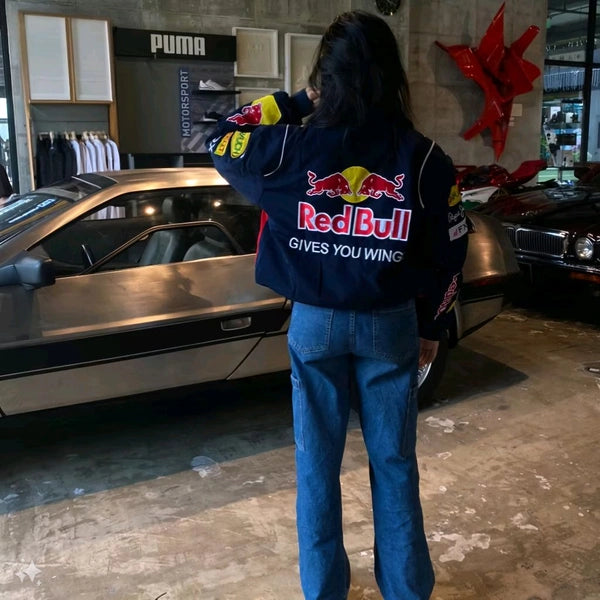 Red Bull Racing Vintage Jacket - Fully Embroidered