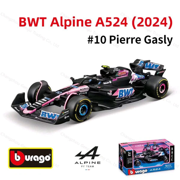 Bburago 1:43 2024 Alpine A524 - Bahrain GP Livery