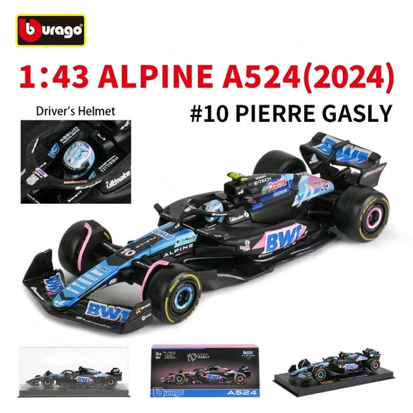 Bburago 1:43 2024 Alpine A523 - Japanese GP Livery