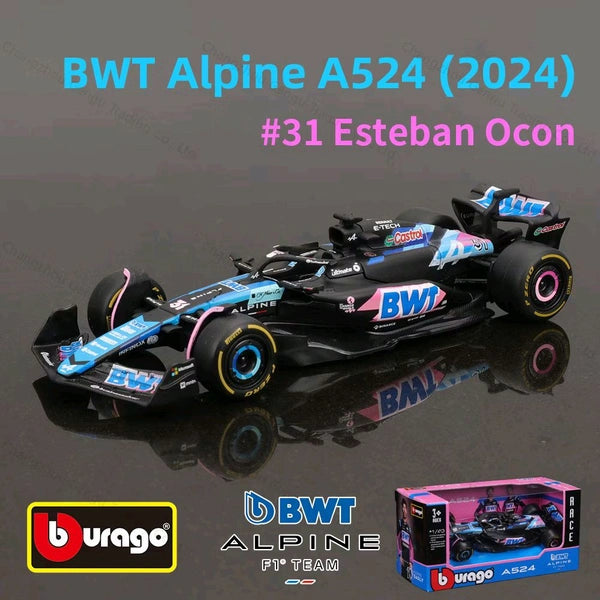 Bburago 1:43 2024 Alpine A523 - Japanese GP Livery