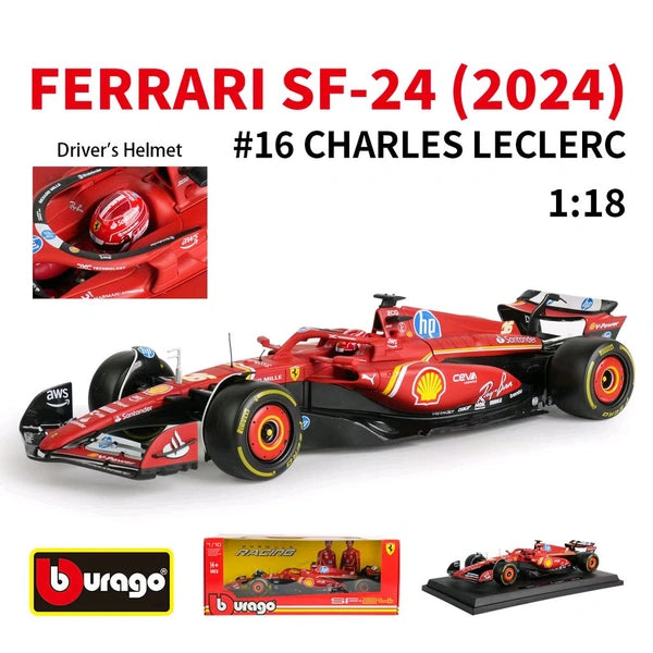 Bburago 1:18 2024 Scuderia Ferrari SF24 Model Car