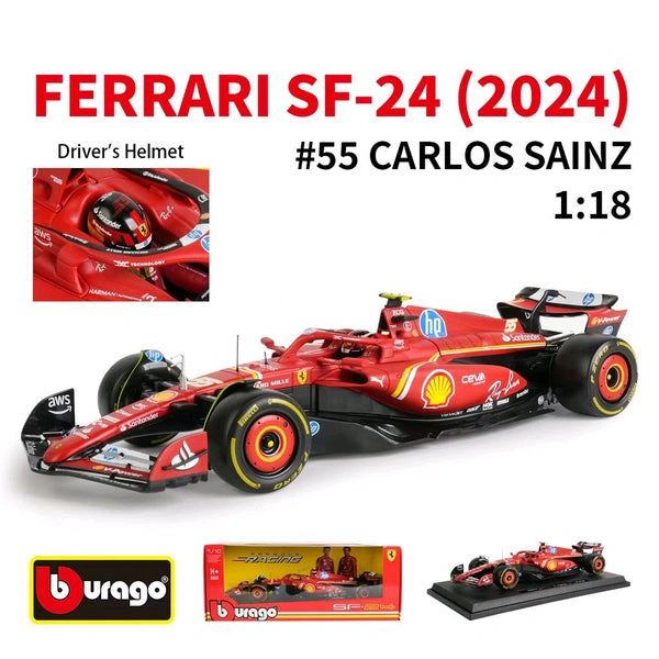 Bburago 1:18 2024 Scuderia Ferrari SF24 Model Car
