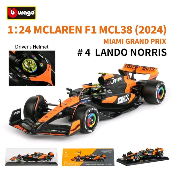 Bburago 1:24 2024 McLaren MCL38 - Miami GP