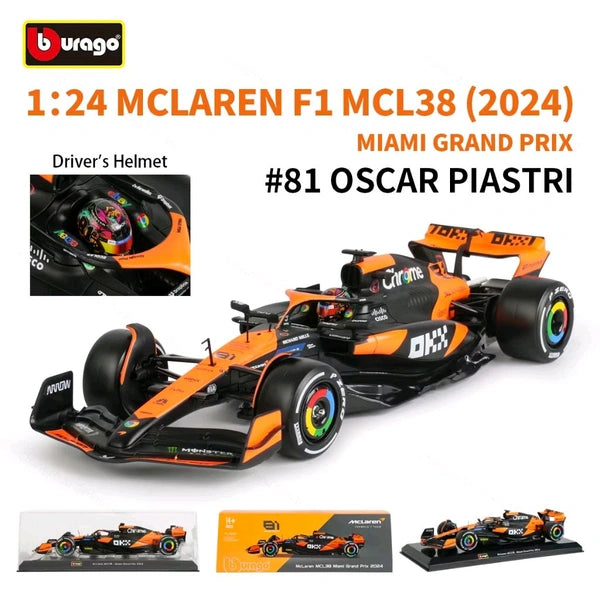 Bburago 1:24 2024 McLaren MCL38 - Miami GP