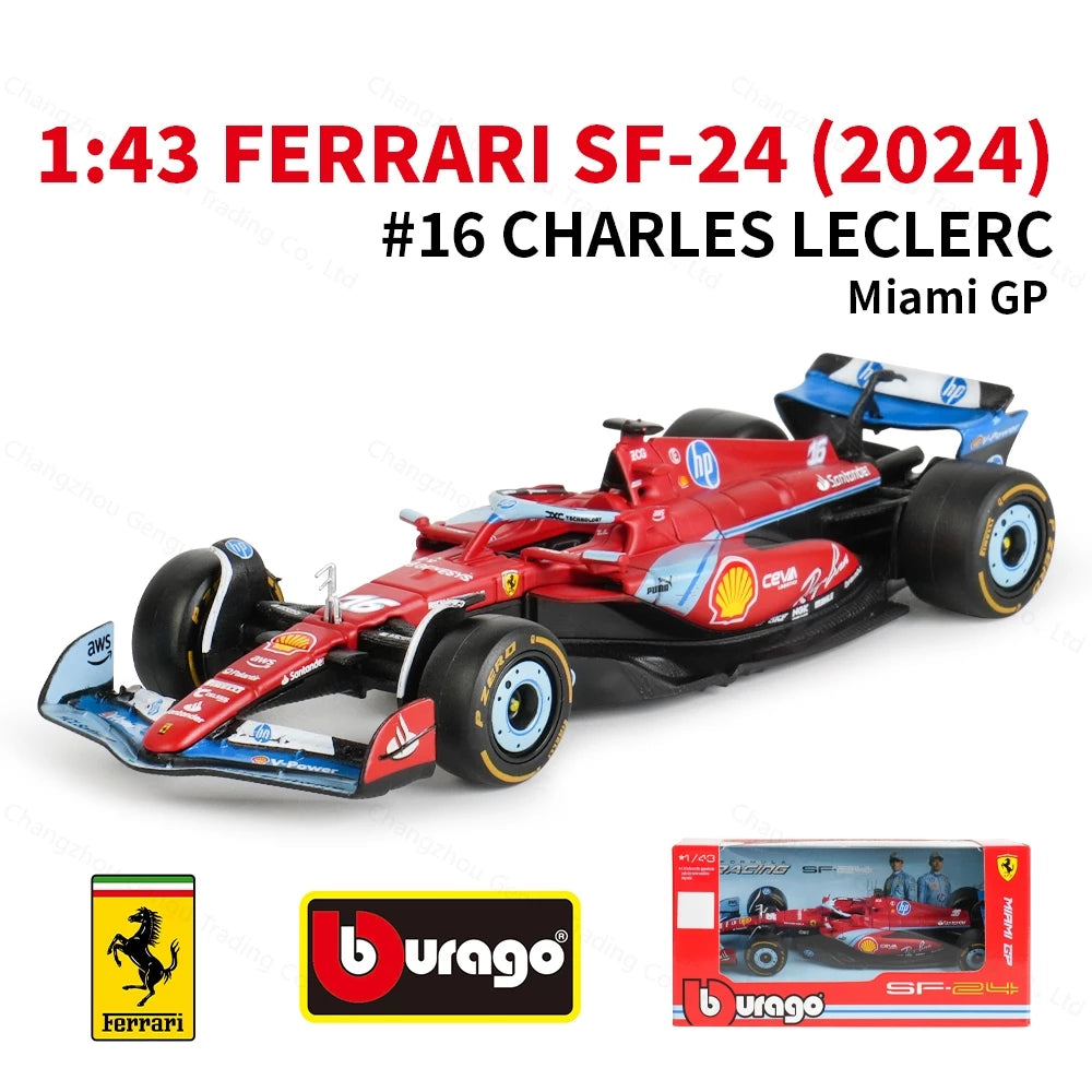 Bburago 1:43 2024 Scuderia Ferrari SF 24 - Miami GP
