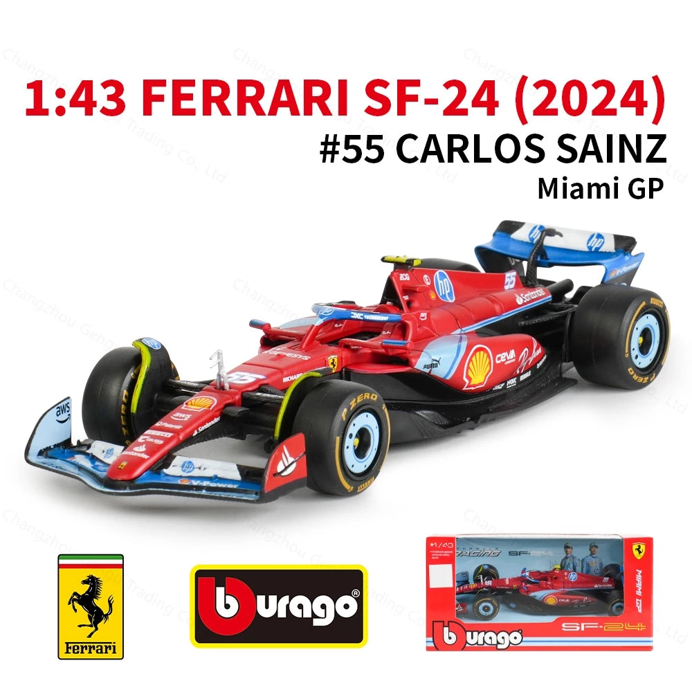 Bburago 1:43 2024 Scuderia Ferrari SF 24 - Miami GP