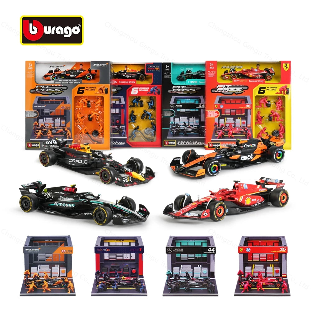 2024 Bburago 1:43 Pit Garage Kits (along with model car)