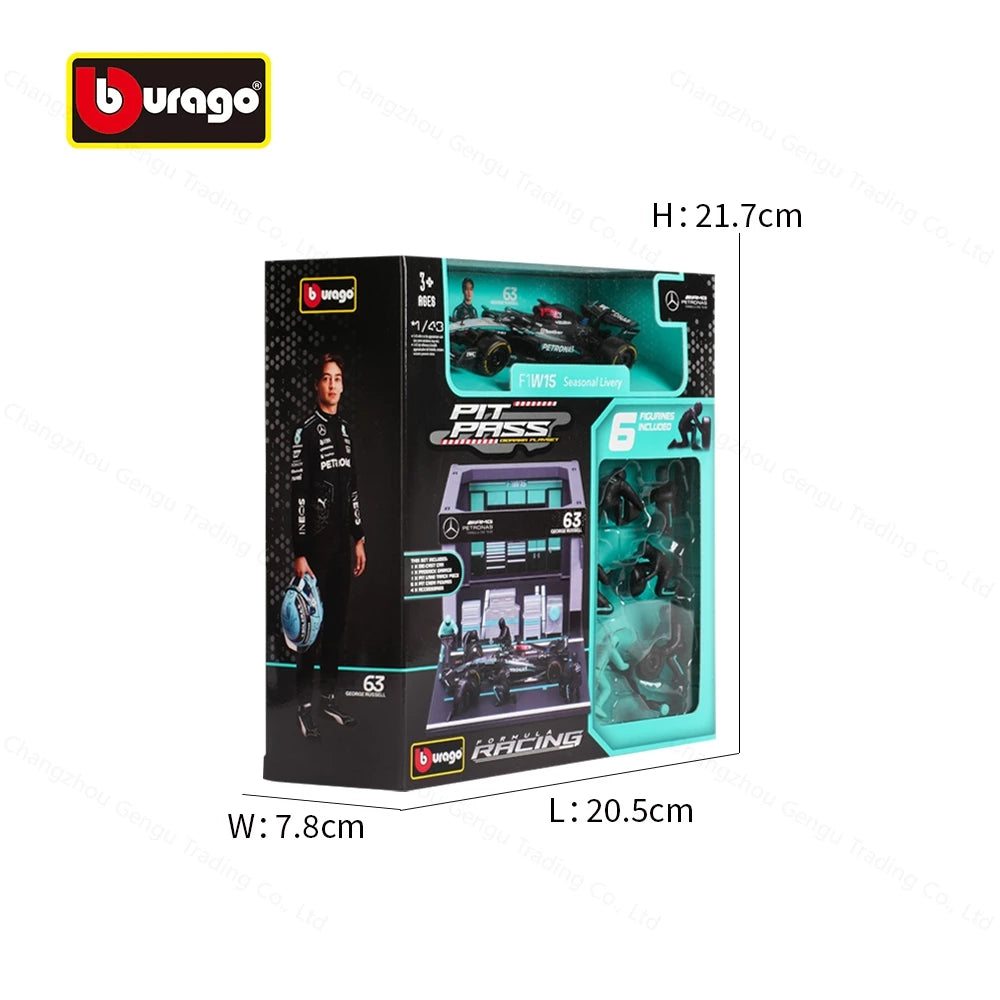 2024 Bburago 1:43 Pit Garage Kits (along with model car)