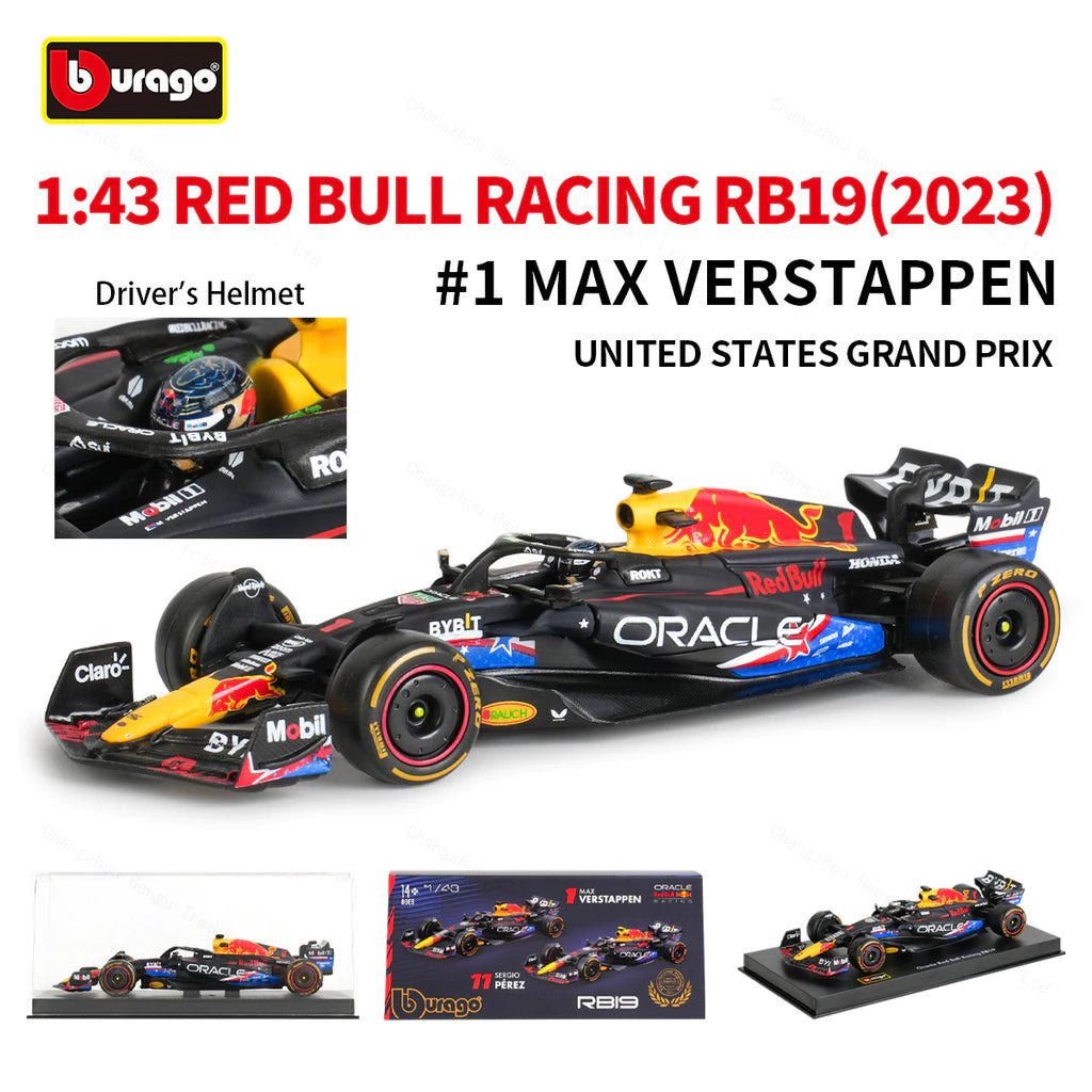 Bburago 1:43 Red Bull 2023 Austin Livery RB19 - #1