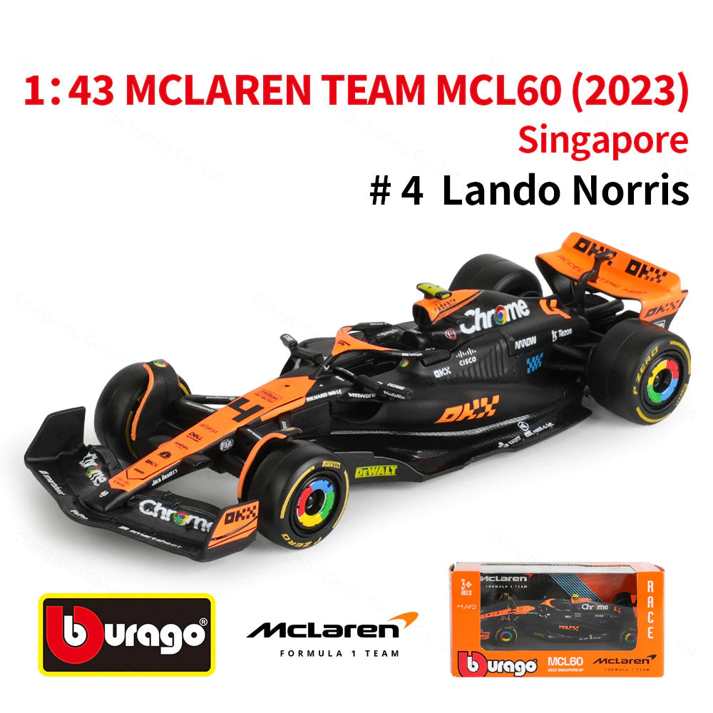 Bburago 1:43 2023 McLaren Singapore MCL60 - 4
