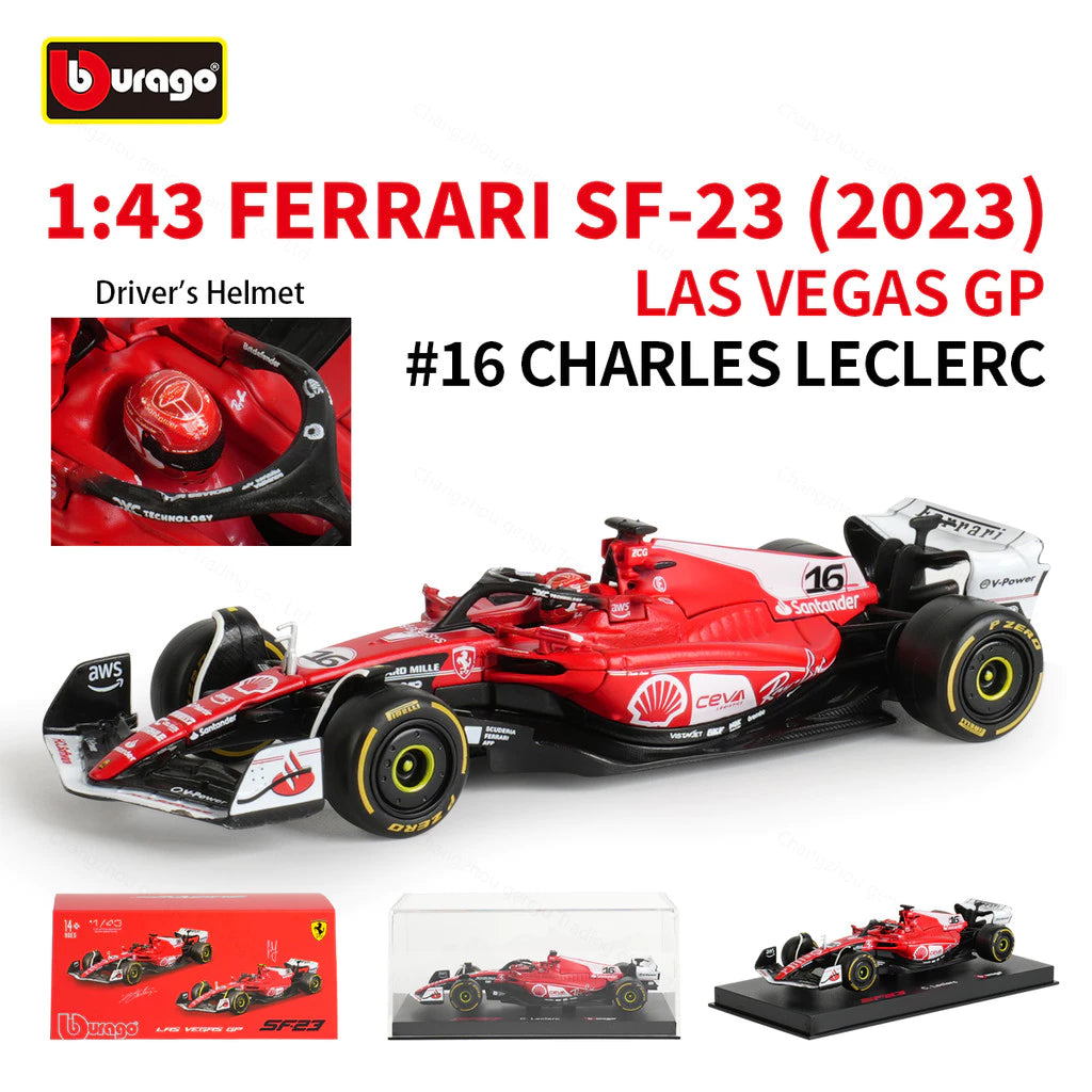 Bburago 1:43 Scuderia Ferrari Las Vegas 2023 SF23